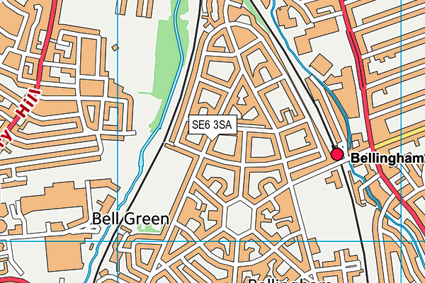 SE6 3SA map - OS VectorMap District (Ordnance Survey) SE6 3SA map - OS VectorMap District (Ordnance Survey)