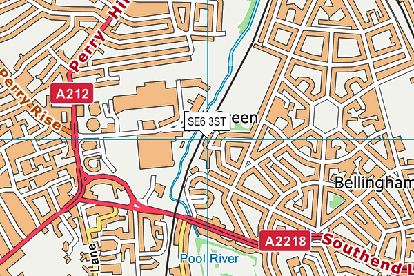 SE6 3ST map - OS VectorMap District (Ordnance Survey) SE6 3ST map - OS VectorMap District (Ordnance Survey)