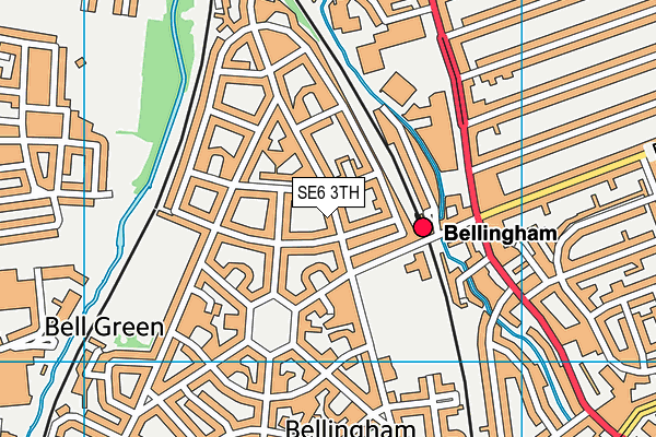 SE6 3TH map - OS VectorMap District (Ordnance Survey) SE6 3TH map - OS VectorMap District (Ordnance Survey)