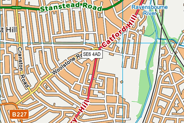 SE6 4AD map - OS VectorMap District (Ordnance Survey) SE6 4AD map - OS VectorMap District (Ordnance Survey)