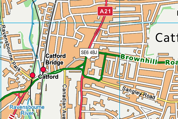 SE6 4BJ map - OS VectorMap District (Ordnance Survey) SE6 4BJ map - OS VectorMap District (Ordnance Survey)