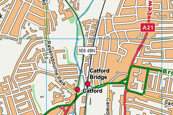 SE6 4BN map - OS VectorMap District (Ordnance Survey) SE6 4BN map - OS VectorMap District (Ordnance Survey)