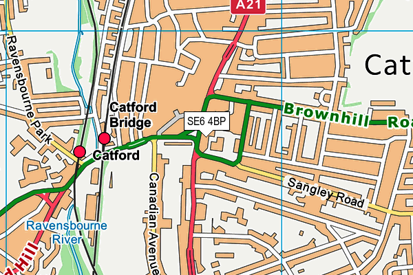 SE6 4BP map - OS VectorMap District (Ordnance Survey) SE6 4BP map - OS VectorMap District (Ordnance Survey)
