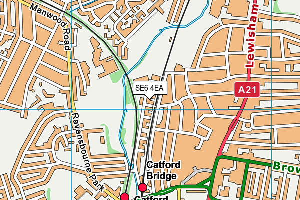 SE6 4EA map - OS VectorMap District (Ordnance Survey) SE6 4EA map - OS VectorMap District (Ordnance Survey)