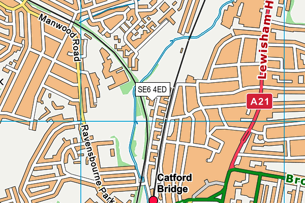 SE6 4ED map - OS VectorMap District (Ordnance Survey) SE6 4ED map - OS VectorMap District (Ordnance Survey)