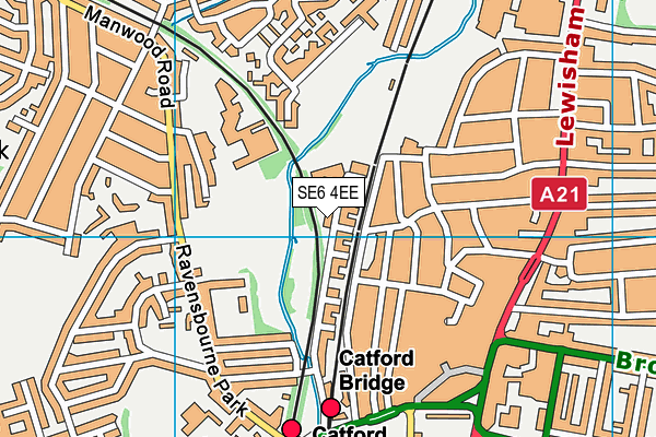 SE6 4EE map - OS VectorMap District (Ordnance Survey) SE6 4EE map - OS VectorMap District (Ordnance Survey)