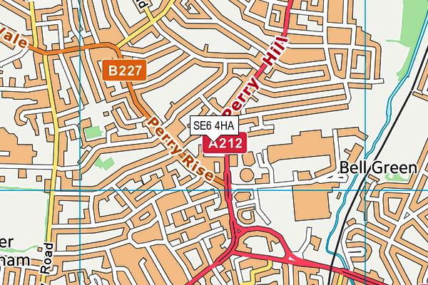 SE6 4HA map - OS VectorMap District (Ordnance Survey) SE6 4HA map - OS VectorMap District (Ordnance Survey)