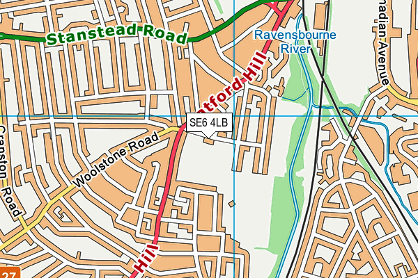 SE6 4LB map - OS VectorMap District (Ordnance Survey) SE6 4LB map - OS VectorMap District (Ordnance Survey)