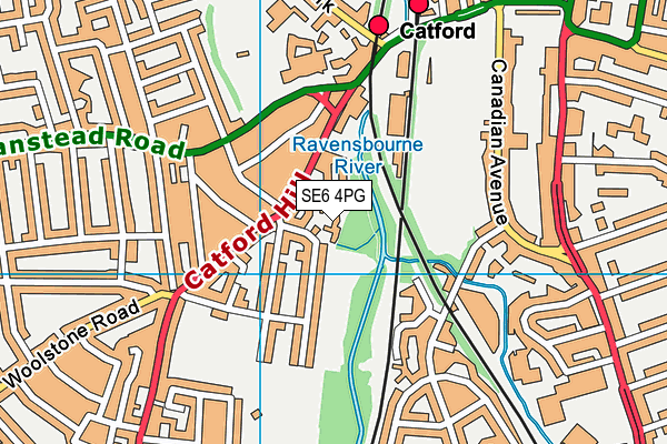 SE6 4PG map - OS VectorMap District (Ordnance Survey) SE6 4PG map - OS VectorMap District (Ordnance Survey)