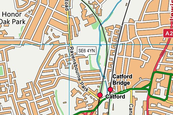 SE6 4YN map - OS VectorMap District (Ordnance Survey) SE6 4YN map - OS VectorMap District (Ordnance Survey)