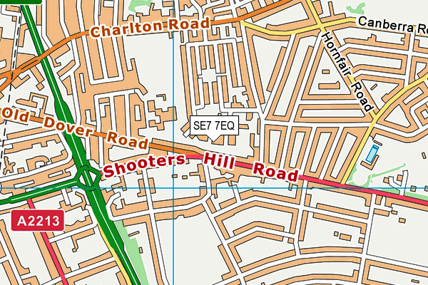 SE7 7EQ map - OS VectorMap District (Ordnance Survey)