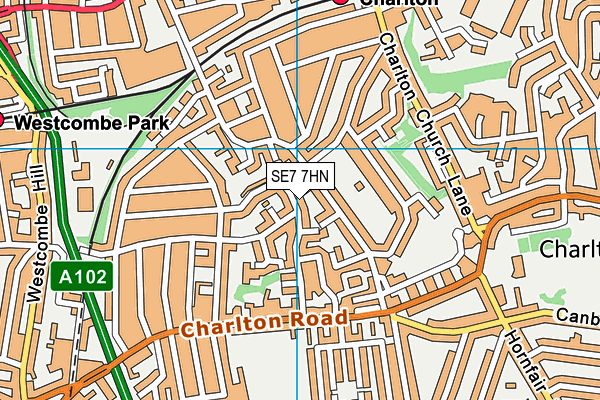 SE7 7HN map - OS VectorMap District (Ordnance Survey) SE7 7HN map - OS VectorMap District (Ordnance Survey)
