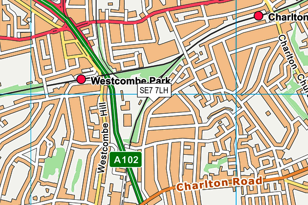 SE7 7LH map - OS VectorMap District (Ordnance Survey) SE7 7LH map - OS VectorMap District (Ordnance Survey)