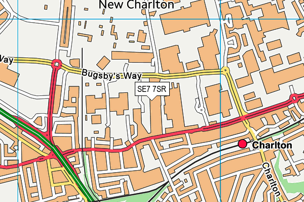 SE7 7SR map - OS VectorMap District (Ordnance Survey) SE7 7SR map - OS VectorMap District (Ordnance Survey)