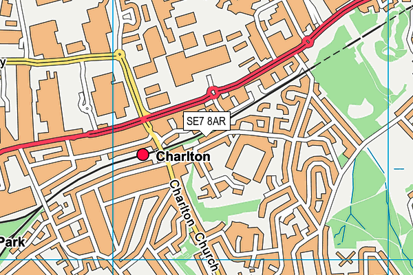 SE7 8AR map - OS VectorMap District (Ordnance Survey) SE7 8AR map - OS VectorMap District (Ordnance Survey)