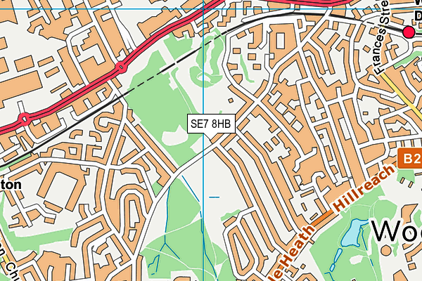 SE7 8HB map - OS VectorMap District (Ordnance Survey) SE7 8HB map - OS VectorMap District (Ordnance Survey)