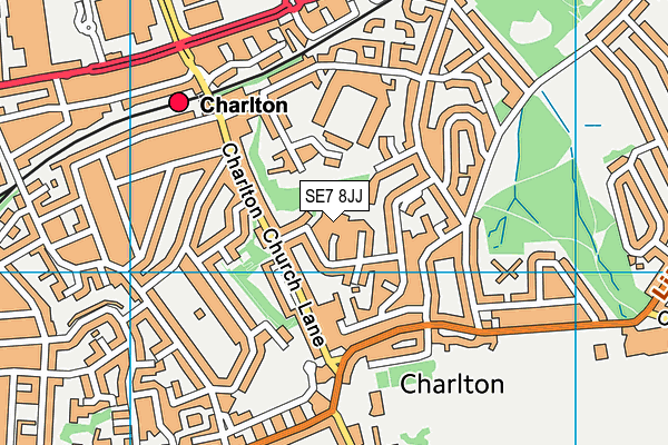 SE7 8JJ map - OS VectorMap District (Ordnance Survey) SE7 8JJ map - OS VectorMap District (Ordnance Survey)