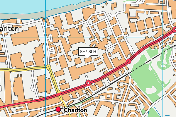 SE7 8LH map - OS VectorMap District (Ordnance Survey) SE7 8LH map - OS VectorMap District (Ordnance Survey)