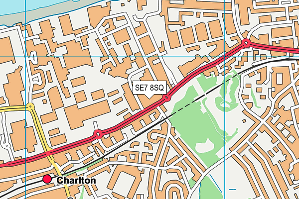 SE7 8SQ map - OS VectorMap District (Ordnance Survey) SE7 8SQ map - OS VectorMap District (Ordnance Survey)