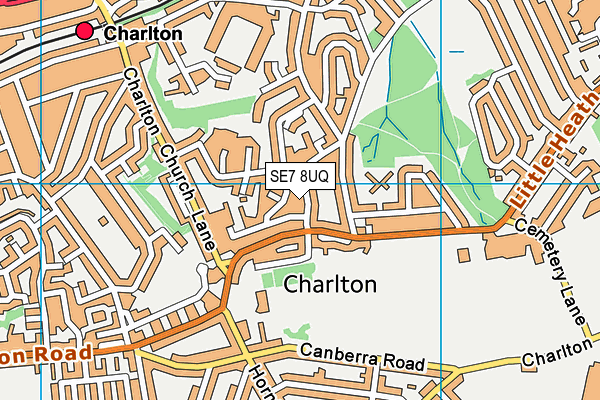 SE7 8UQ map - OS VectorMap District (Ordnance Survey) SE7 8UQ map - OS VectorMap District (Ordnance Survey)