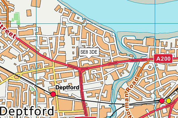 SE8 3DE map - OS VectorMap District (Ordnance Survey) SE8 3DE map - OS VectorMap District (Ordnance Survey)