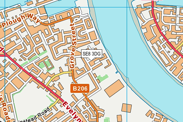 SE8 3DG map - OS VectorMap District (Ordnance Survey) SE8 3DG map - OS VectorMap District (Ordnance Survey)