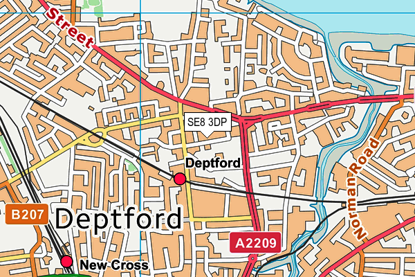 SE8 3DP map - OS VectorMap District (Ordnance Survey) SE8 3DP map - OS VectorMap District (Ordnance Survey)