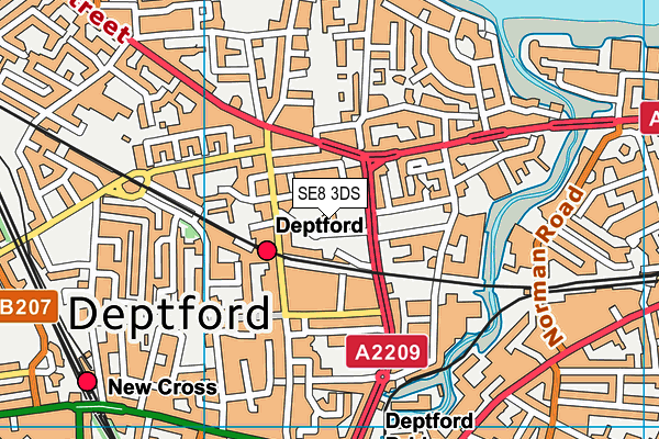 SE8 3DS map - OS VectorMap District (Ordnance Survey) SE8 3DS map - OS VectorMap District (Ordnance Survey)