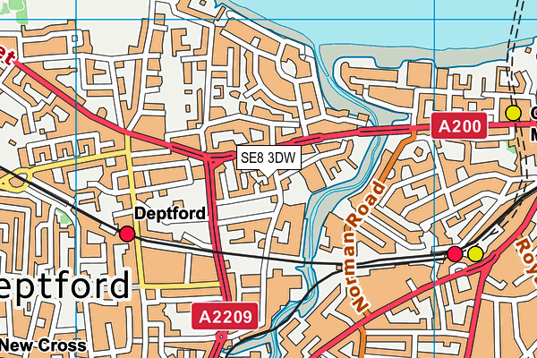 SE8 3DW map - OS VectorMap District (Ordnance Survey) SE8 3DW map - OS VectorMap District (Ordnance Survey)