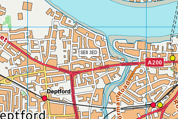 SE8 3ED map - OS VectorMap District (Ordnance Survey) SE8 3ED map - OS VectorMap District (Ordnance Survey)