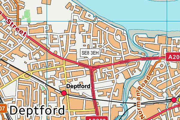 SE8 3EH map - OS VectorMap District (Ordnance Survey) SE8 3EH map - OS VectorMap District (Ordnance Survey)