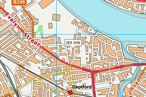SE8 3HN map - OS VectorMap District (Ordnance Survey) SE8 3HN map - OS VectorMap District (Ordnance Survey)