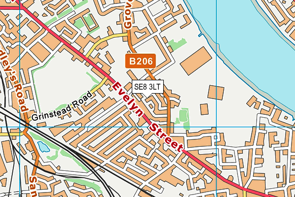 SE8 3LT map - OS VectorMap District (Ordnance Survey) SE8 3LT map - OS VectorMap District (Ordnance Survey)