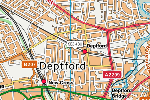 SE8 4BU map - OS VectorMap District (Ordnance Survey) SE8 4BU map - OS VectorMap District (Ordnance Survey)