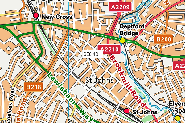 SE8 4DH map - OS VectorMap District (Ordnance Survey) SE8 4DH map - OS VectorMap District (Ordnance Survey)
