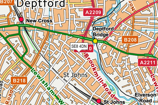 SE8 4DN map - OS VectorMap District (Ordnance Survey) SE8 4DN map - OS VectorMap District (Ordnance Survey)