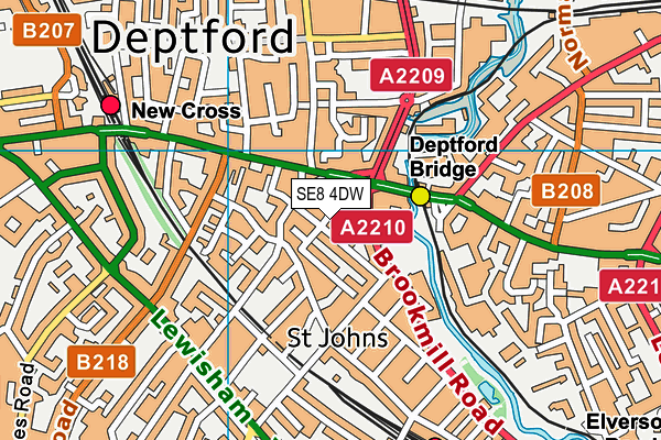 SE8 4DW map - OS VectorMap District (Ordnance Survey) SE8 4DW map - OS VectorMap District (Ordnance Survey)