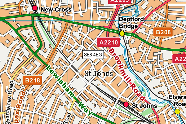 SE8 4EG map - OS VectorMap District (Ordnance Survey) SE8 4EG map - OS VectorMap District (Ordnance Survey)