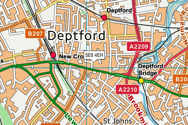 SE8 4EH map - OS VectorMap District (Ordnance Survey) SE8 4EH map - OS VectorMap District (Ordnance Survey)