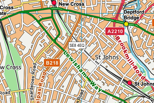 SE8 4EQ map - OS VectorMap District (Ordnance Survey) SE8 4EQ map - OS VectorMap District (Ordnance Survey)