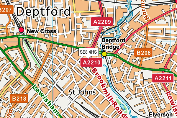 SE8 4HS map - OS VectorMap District (Ordnance Survey) SE8 4HS map - OS VectorMap District (Ordnance Survey)