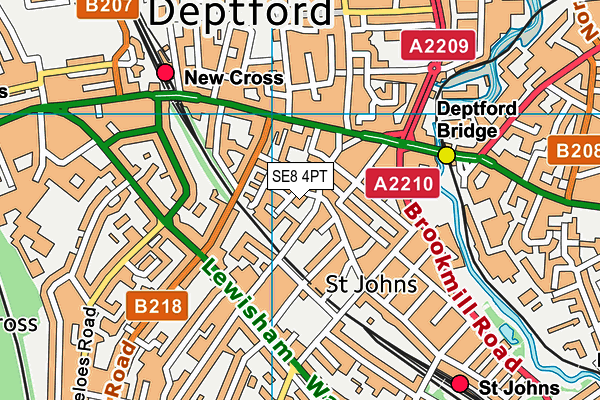 SE8 4PT map - OS VectorMap District (Ordnance Survey) SE8 4PT map - OS VectorMap District (Ordnance Survey)