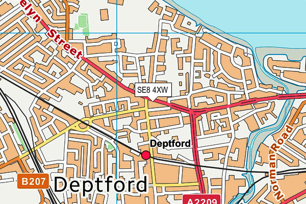 SE8 4XW map - OS VectorMap District (Ordnance Survey) SE8 4XW map - OS VectorMap District (Ordnance Survey)