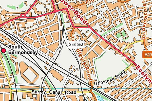 SE8 5EJ map - OS VectorMap District (Ordnance Survey) SE8 5EJ map - OS VectorMap District (Ordnance Survey)