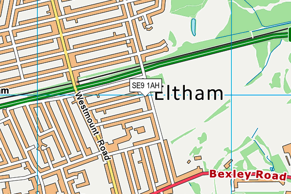 SE9 1AH map - OS VectorMap District (Ordnance Survey) SE9 1AH map - OS VectorMap District (Ordnance Survey)
