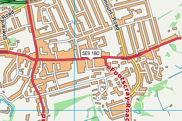 SE9 1BD map - OS VectorMap District (Ordnance Survey) SE9 1BD map - OS VectorMap District (Ordnance Survey)