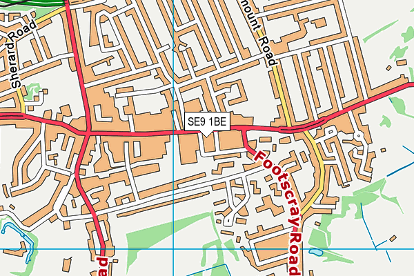 SE9 1BE map - OS VectorMap District (Ordnance Survey) SE9 1BE map - OS VectorMap District (Ordnance Survey)