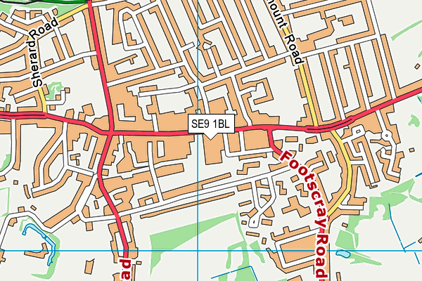 SE9 1BL map - OS VectorMap District (Ordnance Survey) SE9 1BL map - OS VectorMap District (Ordnance Survey)