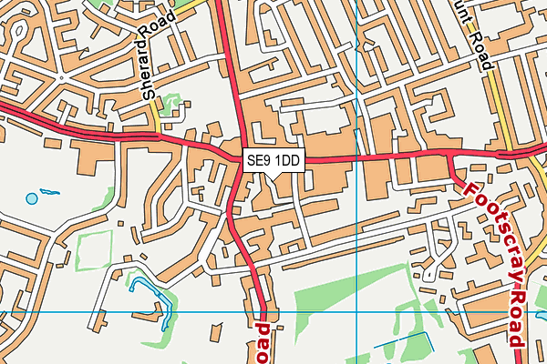 SE9 1DD map - OS VectorMap District (Ordnance Survey) SE9 1DD map - OS VectorMap District (Ordnance Survey)