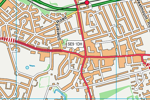 SE9 1DH map - OS VectorMap District (Ordnance Survey) SE9 1DH map - OS VectorMap District (Ordnance Survey)